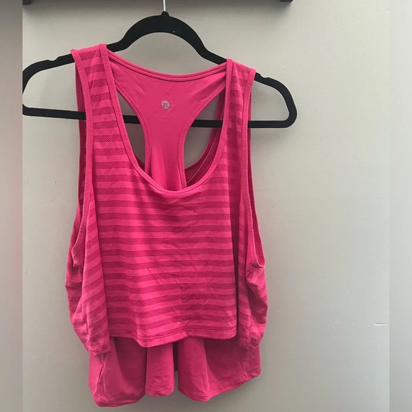 Athletic Top, Pink, 2 layer, XL - Picture 2 of 4